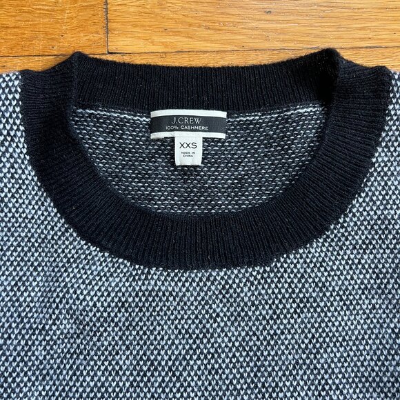 J Crew Limited-edition 100% Cashmere crewneck sweater bird's-eye stitch - Picture 4 of 4